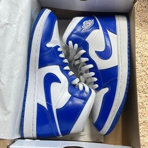 Blue/ White Air Jordan Mid